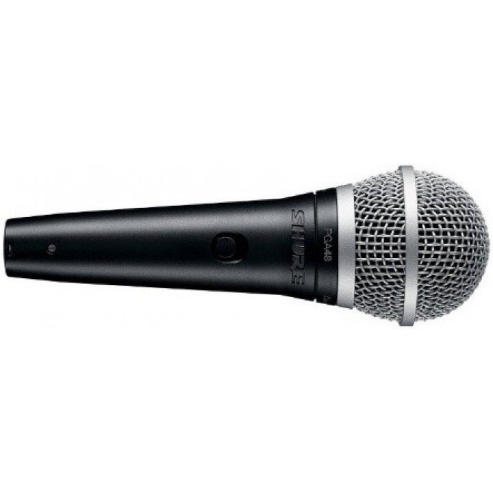 Купить SHURE PGA48-XLR-E кардиоидный вокальный микрофон c выключателем, с кабелем XLR -XLR