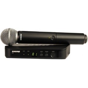 SHURE BLX24E/SM58 M17 (662-686 МГц) радиосистема вокальная с капсюлем динамического микрофона SM58