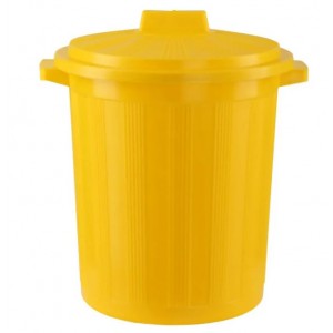 Бак для сбора медицинских отходов кл. Б на 12 литров, с крышкой, жёлтый