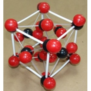 Модель кристаллической решётки диоксида углерода