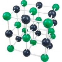 Модель кристаллической решётки хлорида натрия