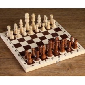 Фигуры шахматные, король h=8 см, пешка h=4 см