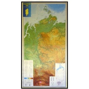Физическая карта Красноярского края