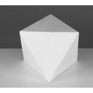Геометрическая фигура октаэдр, 15 х 18 см (гипсовая)