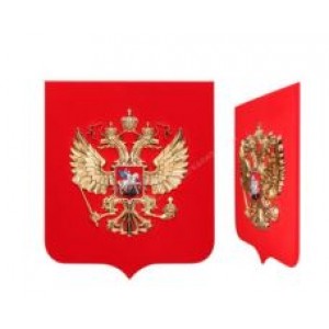 Герб России на геральдическом щите (без рамки), уличный