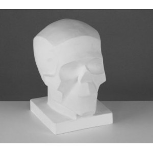 Гипсовая фигура череп обобщённых плоскостей, 16 х 17 х 22 см