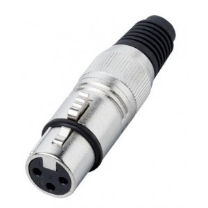 Разъем XLR-F Xline Cables RCON XLR F 17 кабельный никель 3pin