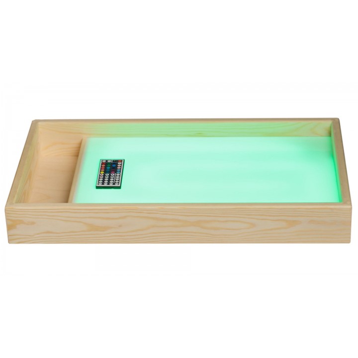 Купить Стол для рисования песком с цветной подсветкой и отсеком для песка "СУПЕР+ЦО" 400х700 мм