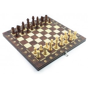 Шахматы нарды шашки 3в1 Амбассадор магнитные 39х39 см