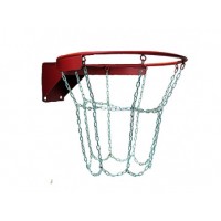 Кольцо баскетбольное D-450мм усиленное (антивандальное с металлической цепью)