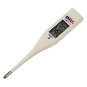 Термометр электронный Amrus AMDT-14, влагостойкий, память, белый