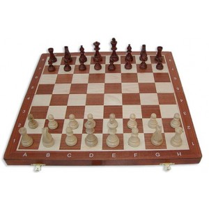 урнирные шахматы Стаунтон №6 (c утяжелителем) со складной деревянной доской